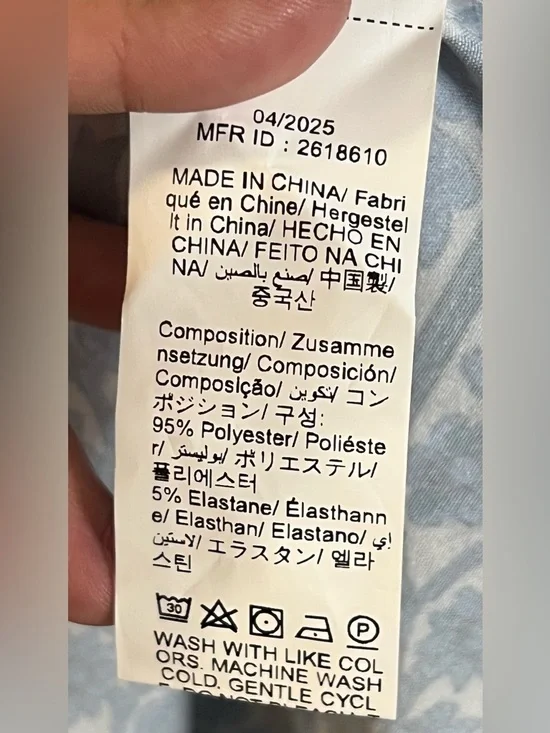 Women’s Blue and White Floral Print Loose Shirt Plus Size Top! Size 2XL. - Picture 5 of 10